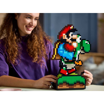 LEGO dévoile un set Mario et Yoshi en pixel-art avec animation