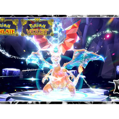 Dracaufeu Téracristal Dragon dans les raids de Pokémon Écarlate et Violet