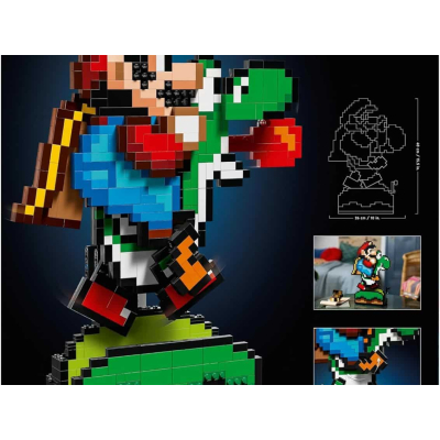 LEGO dévoile un set Mario et Yoshi en pixel-art avec animation