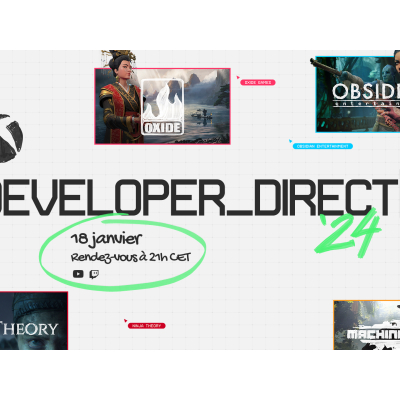Conférence Xbox Developer Direct : Indiana Jones et plus le 18 janvier