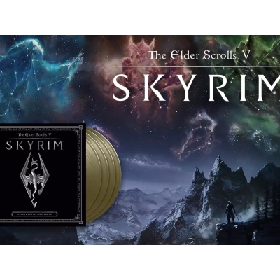 Réédition de la bande-son de Skyrim en vinyles dorés