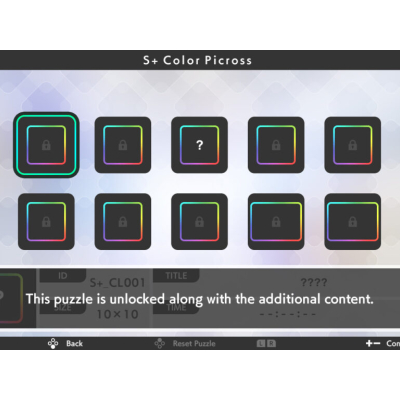 Picross S+ débarque sur Switch avec des puzzles classiques et nouveaux DLC