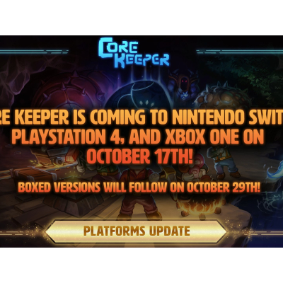 Core Keeper arrive sur Nintendo Switch, PS4 et Xbox One le 17 octobre