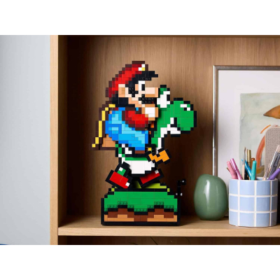 LEGO dévoile un set Mario et Yoshi en pixel-art avec animation