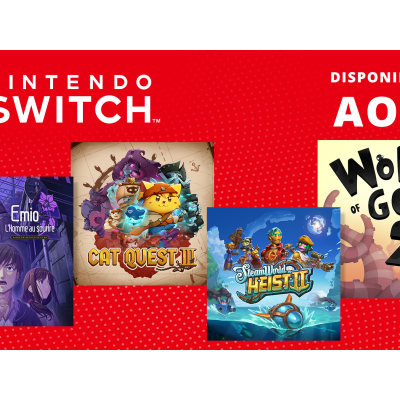 Nouveautés d'Août 2024 sur le Nintendo eShop pour Switch