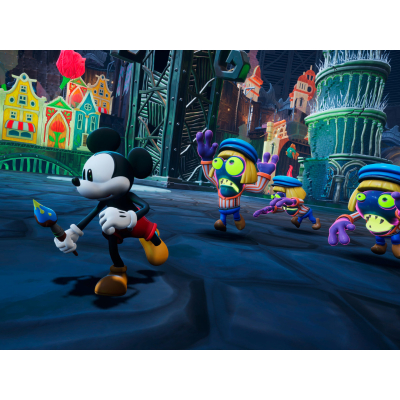 Comparaison graphique entre Disney Epic Mickey : Rebrushed et la version Wii