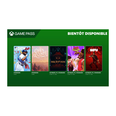 Xbox Game Pass : les nouveautés d'octobre dévoilées