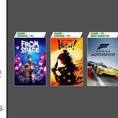 Xbox Game Pass : Nouveaux jeux en octobre, dont Like a Dragon Ishin! et Forza Motorsport