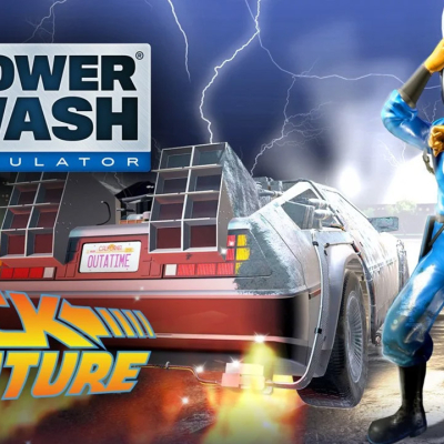 PowerWash Simulator : Un DLC Retour vers le Futur pour nettoyer à travers les temps