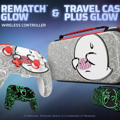 Nouvelle manette Boo Hoo et étui GLOW pour Switch disponibles